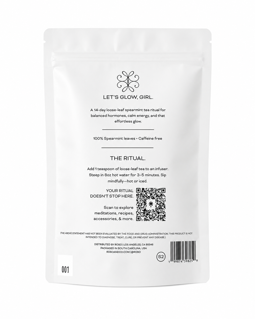Loose Leaf 'Let's Glow Girl' 14-Day Supply; Spearmint Tea